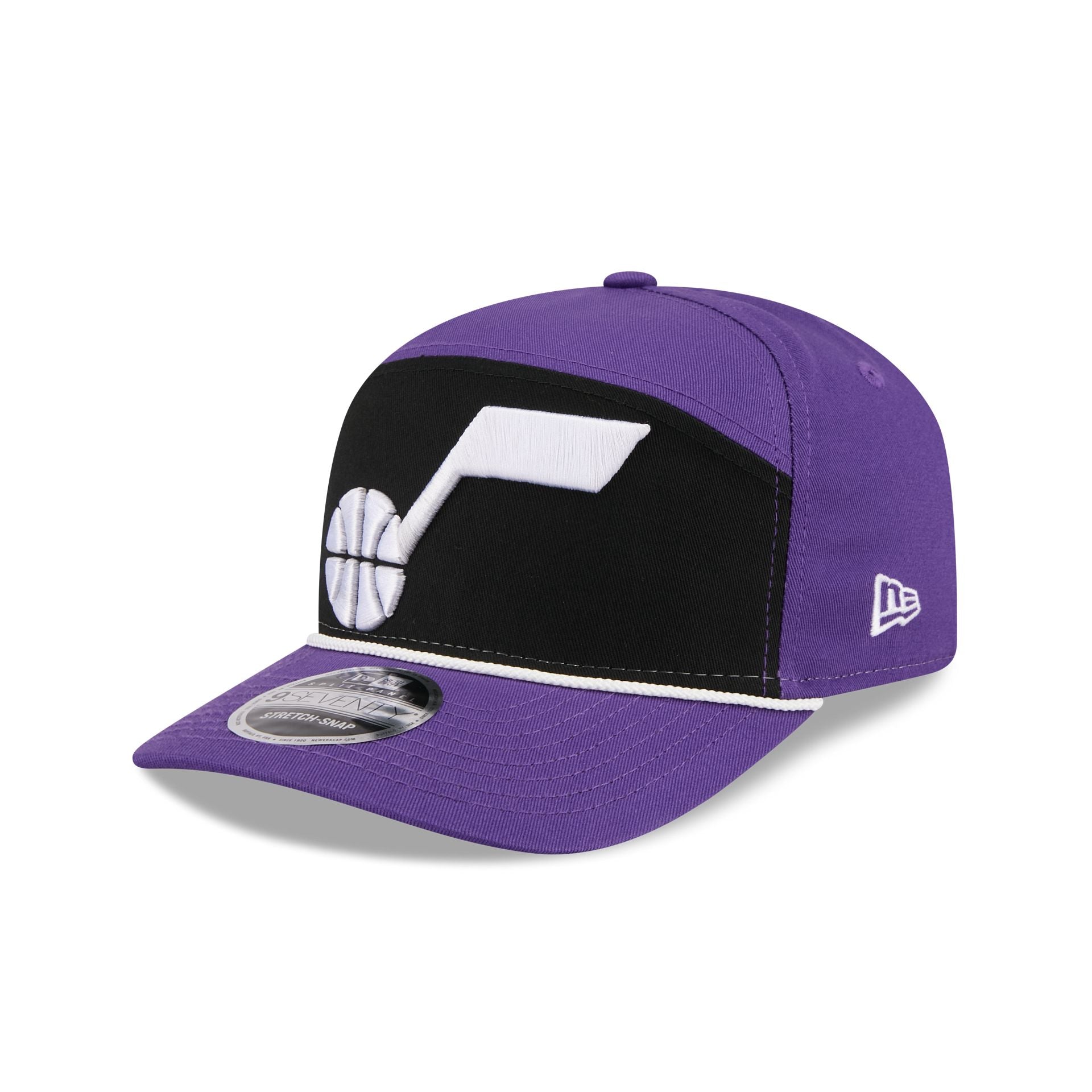 Utah Jazz Split Panel 9SEVENTY Stretch-Snap Hat
