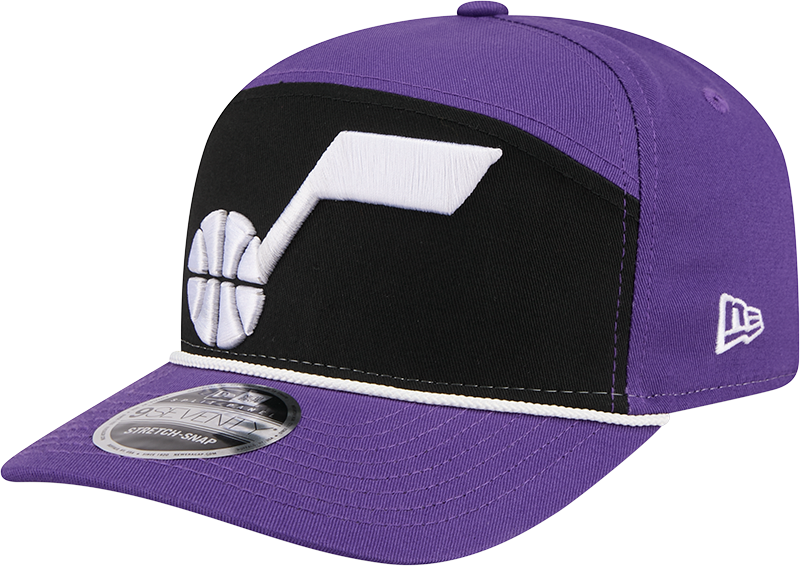 Utah Jazz Split Panel 9SEVENTY Stretch-Snap Hat