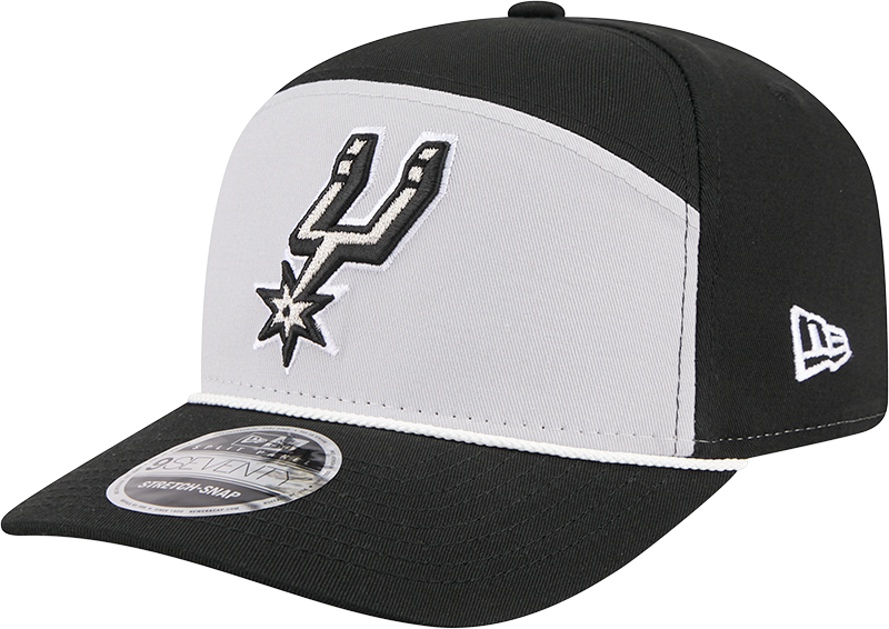 San Antonio Spurs Split Panel 9SEVENTY Stretch-Snap Hat