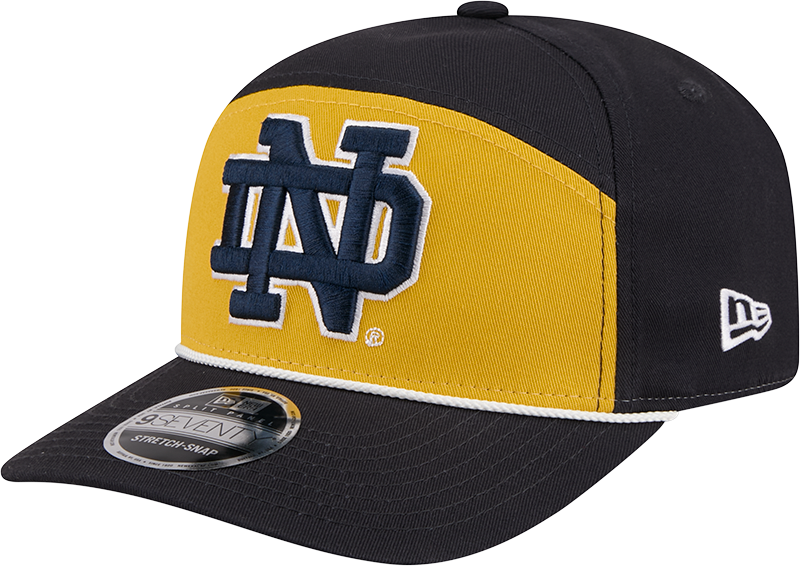 Notre Dame Fighting Irish Split Panel 9SEVENTY Stretch-Snap Hat