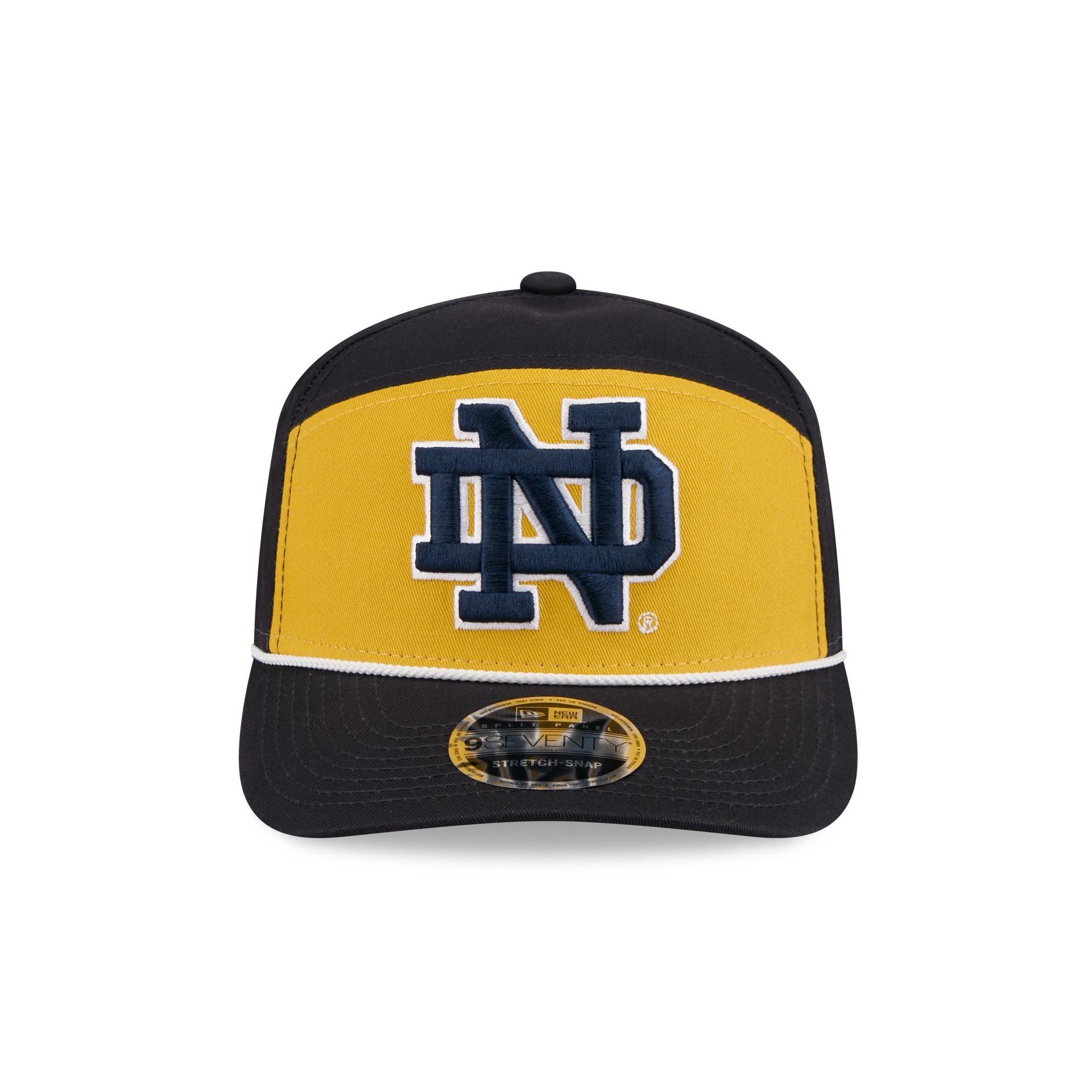 Notre Dame Fighting Irish Split Panel 9SEVENTY Stretch-Snap Hat