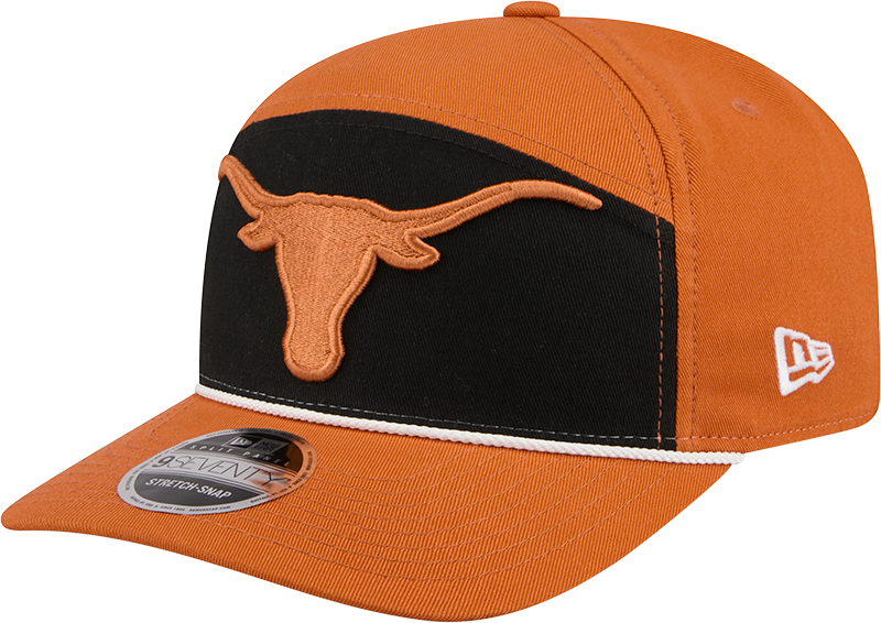 Texas Longhorns Split Panel 9SEVENTY Stretch-Snap Hat