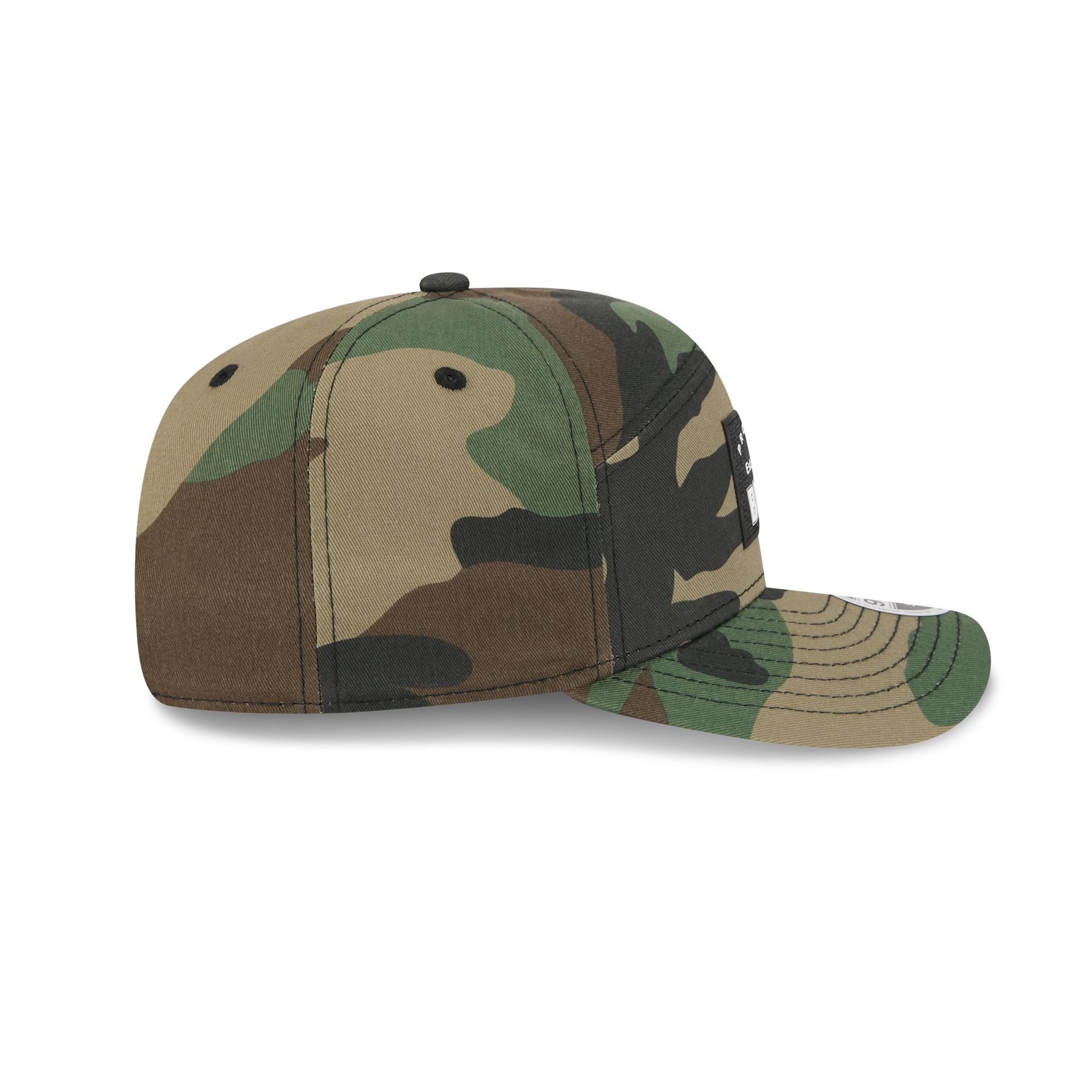 Atlanta Braves Property of Patch Camo Split Panel 9SEVENTY Stretch-Snap Hat