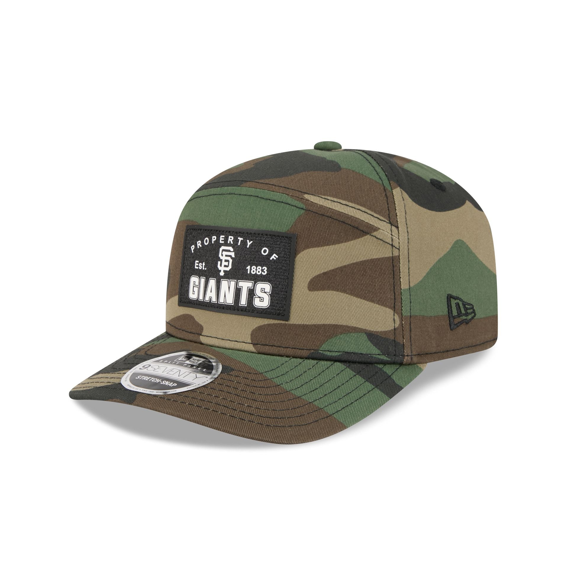 San Francisco Giants Property of Patch Camo Split Panel 9SEVENTY Stretch-Snap Hat
