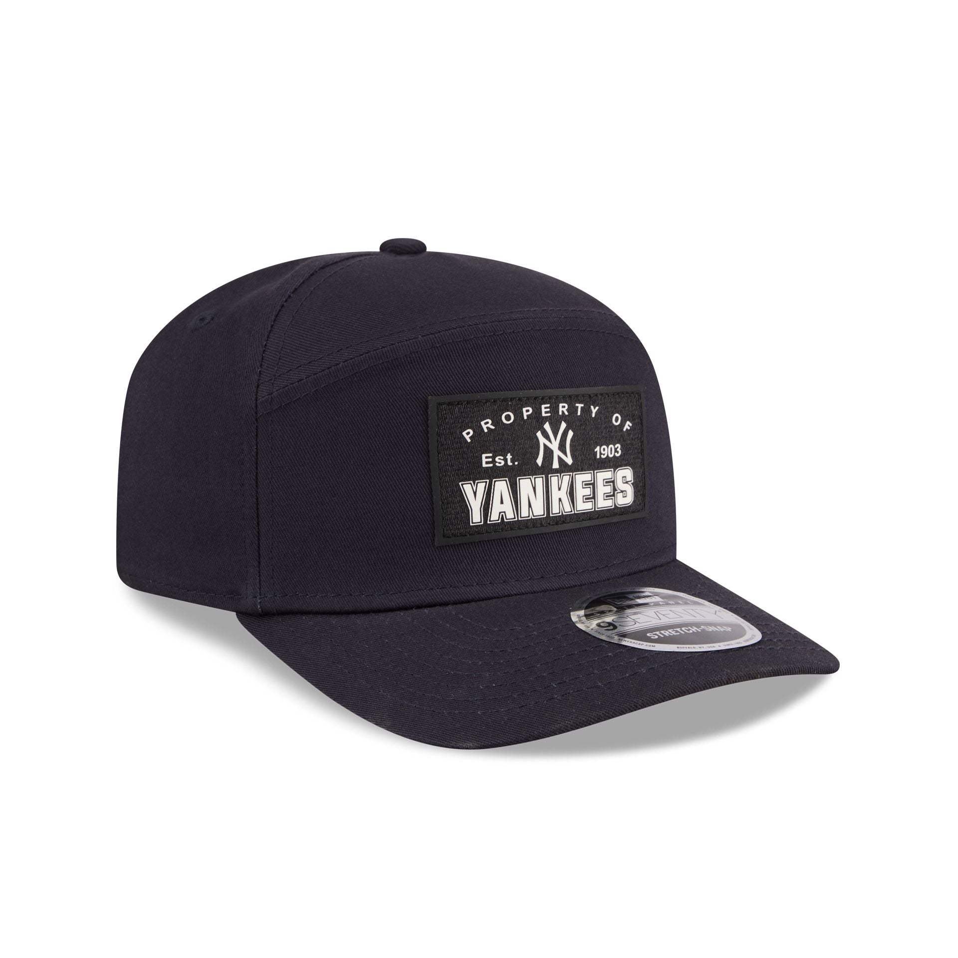 New York Yankees Property of Patch Split Panel 9SEVENTY Stretch-Snap Hat