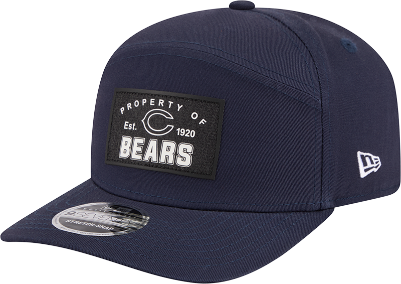Chicago Bears Property of Patch Split Panel 9SEVENTY Stretch-Snap Hat