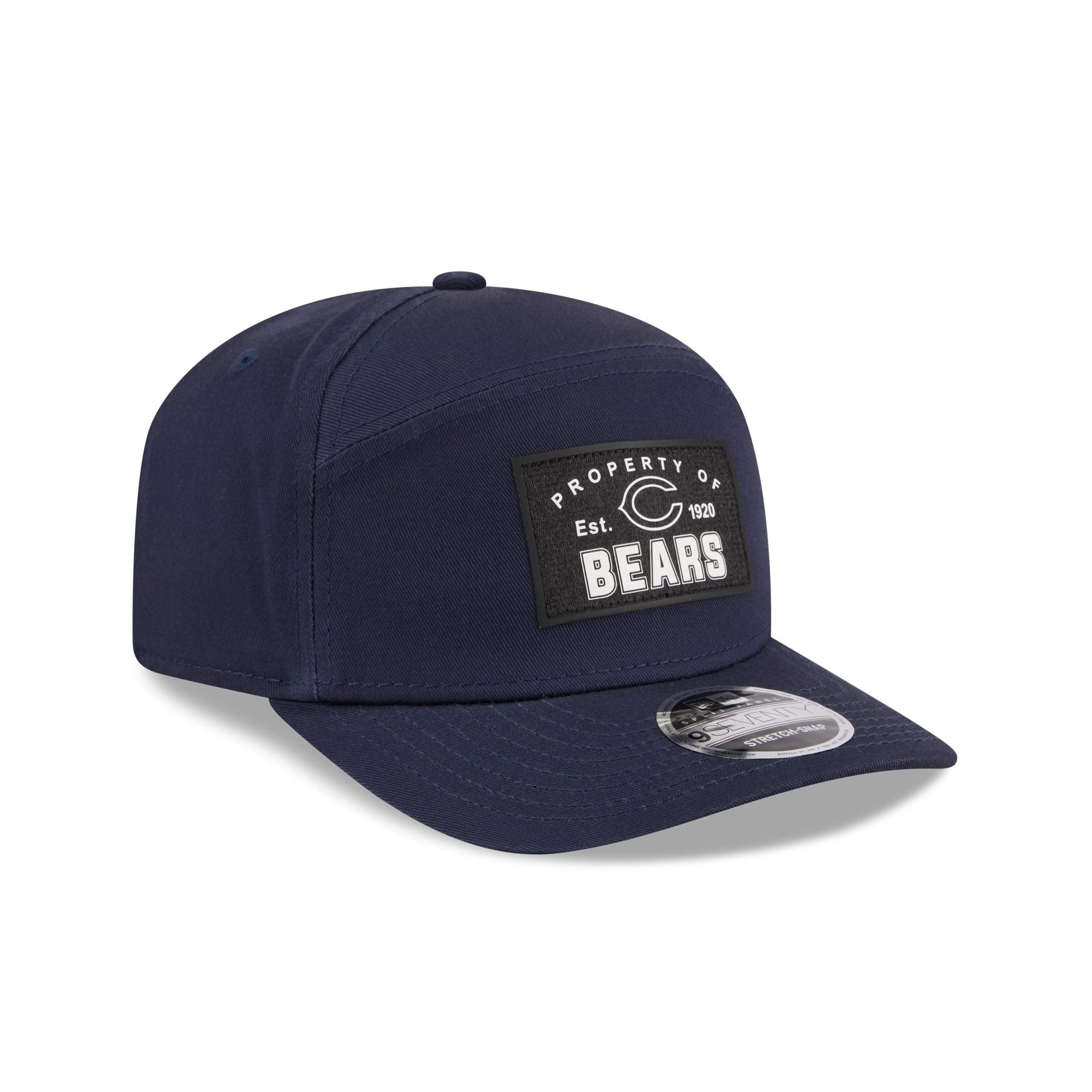 Chicago Bears Property of Patch Split Panel 9SEVENTY Stretch-Snap Hat