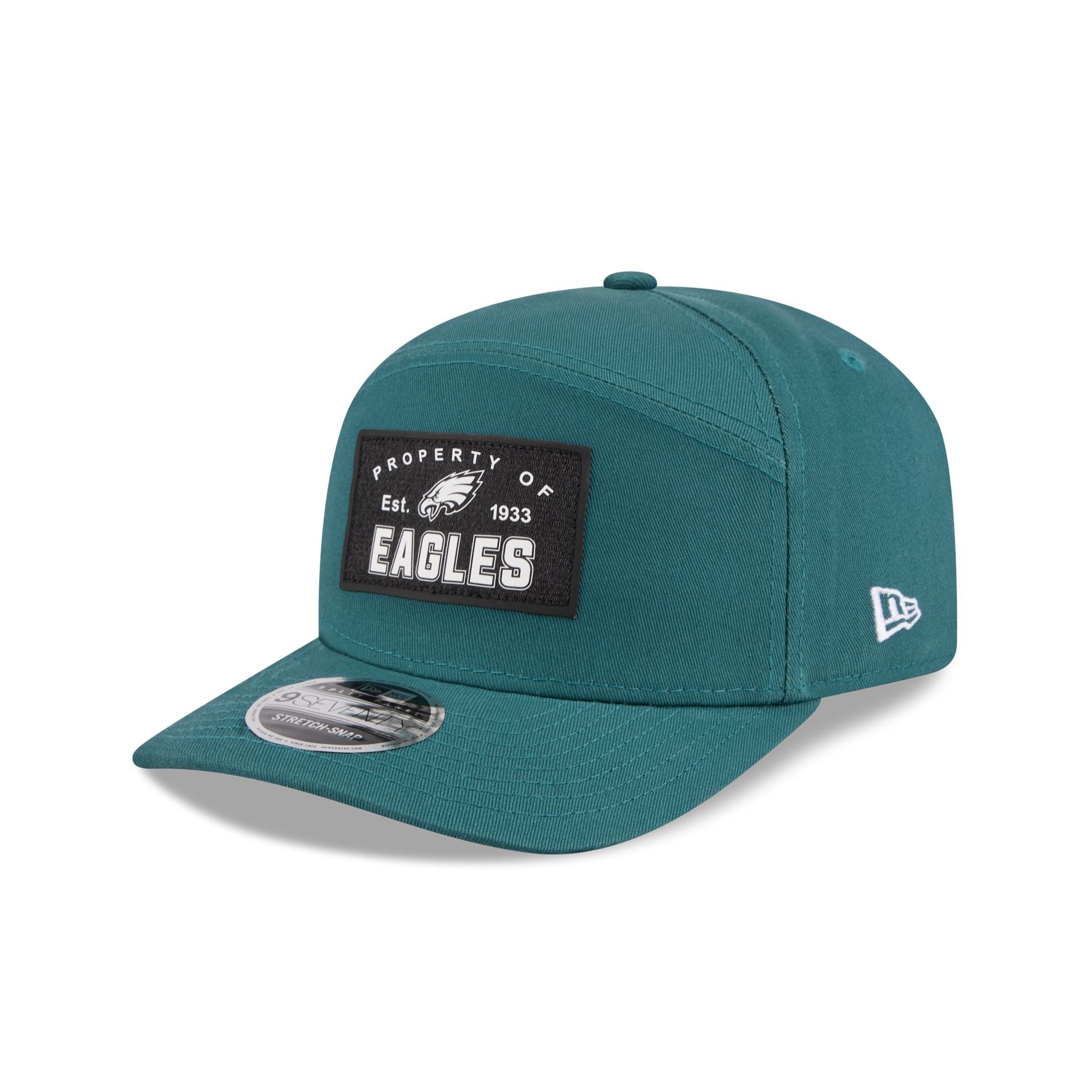 Philadelphia Eagles Property of Patch Split Panel 9SEVENTY Stretch-Snap Hat