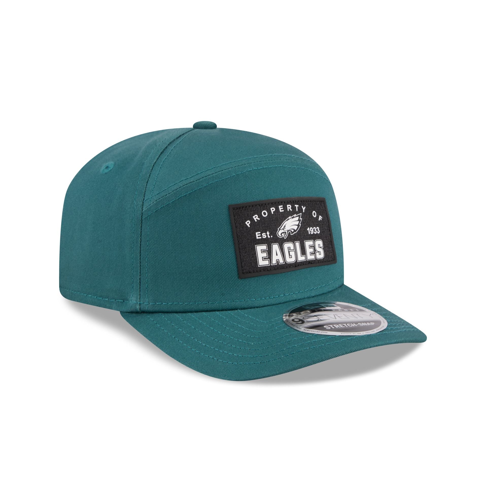 Philadelphia Eagles Property of Patch Split Panel 9SEVENTY Stretch-Snap Hat