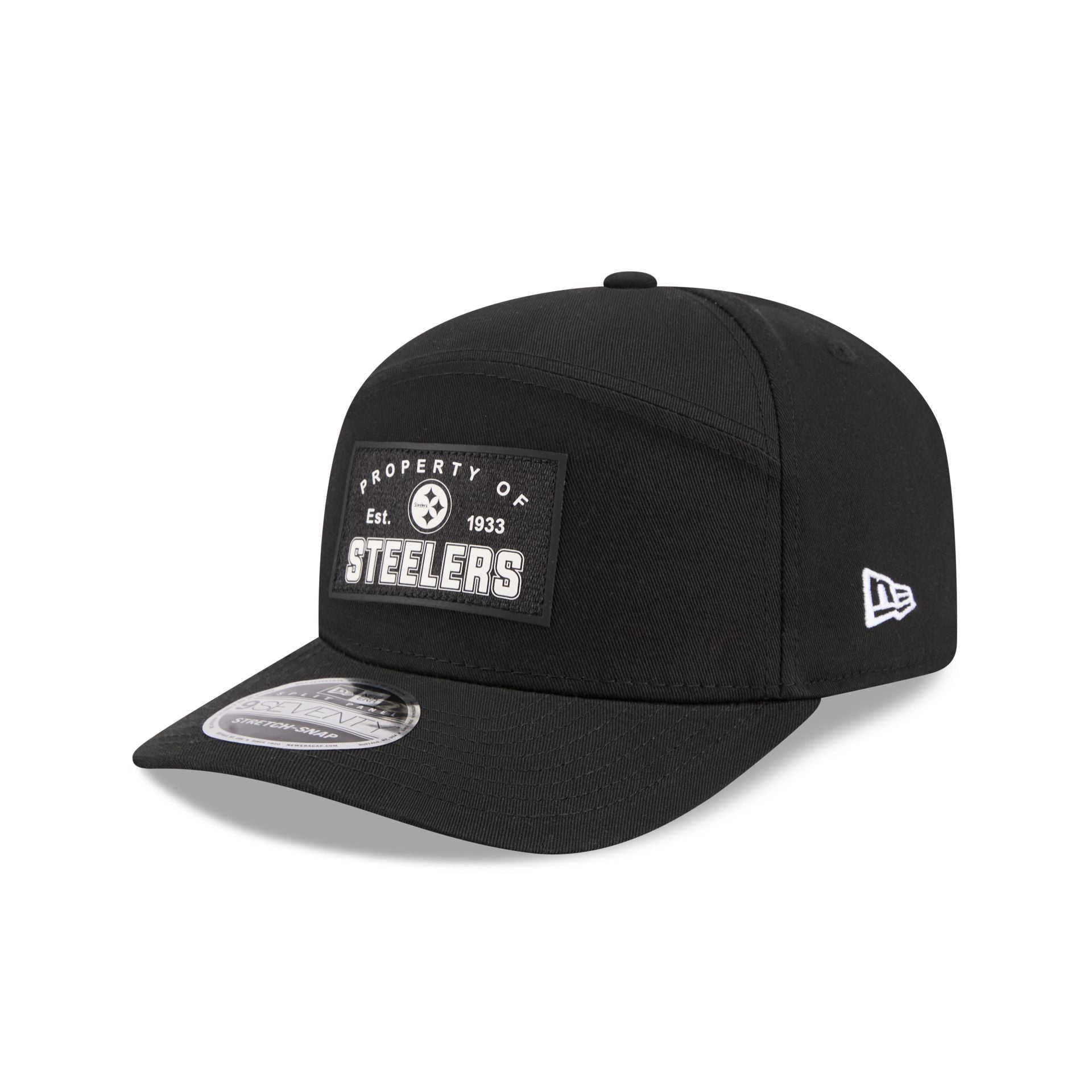 Split Panel Cap Pittsburgh Steelers Property of Patch Split Panel 9SEVENTY Stretch-Sna ...