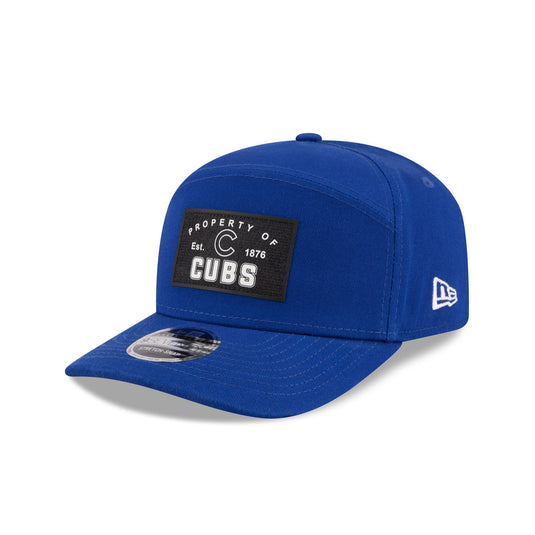 Chicago Cubs Property of Patch Split Panel 9SEVENTY Stretch-Snap Hat - New Era Cap
