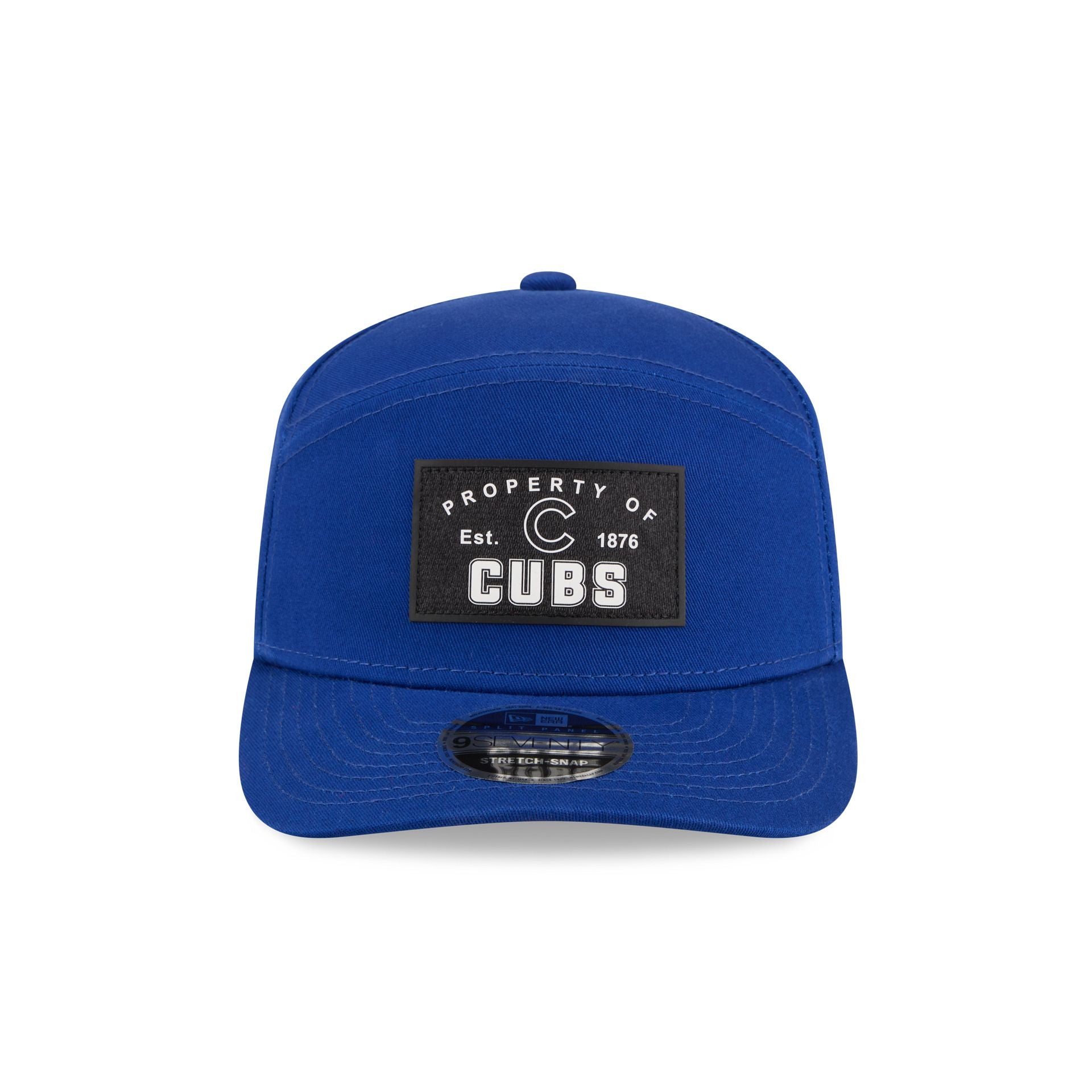 Chicago Cubs Property of Patch Split Panel 9SEVENTY Stretch-Snap Hat