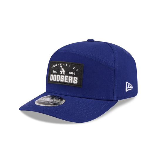 Los Angeles Dodgers Property of Patch Split Panel 9SEVENTY Stretch-Snap Hat - New Era Cap