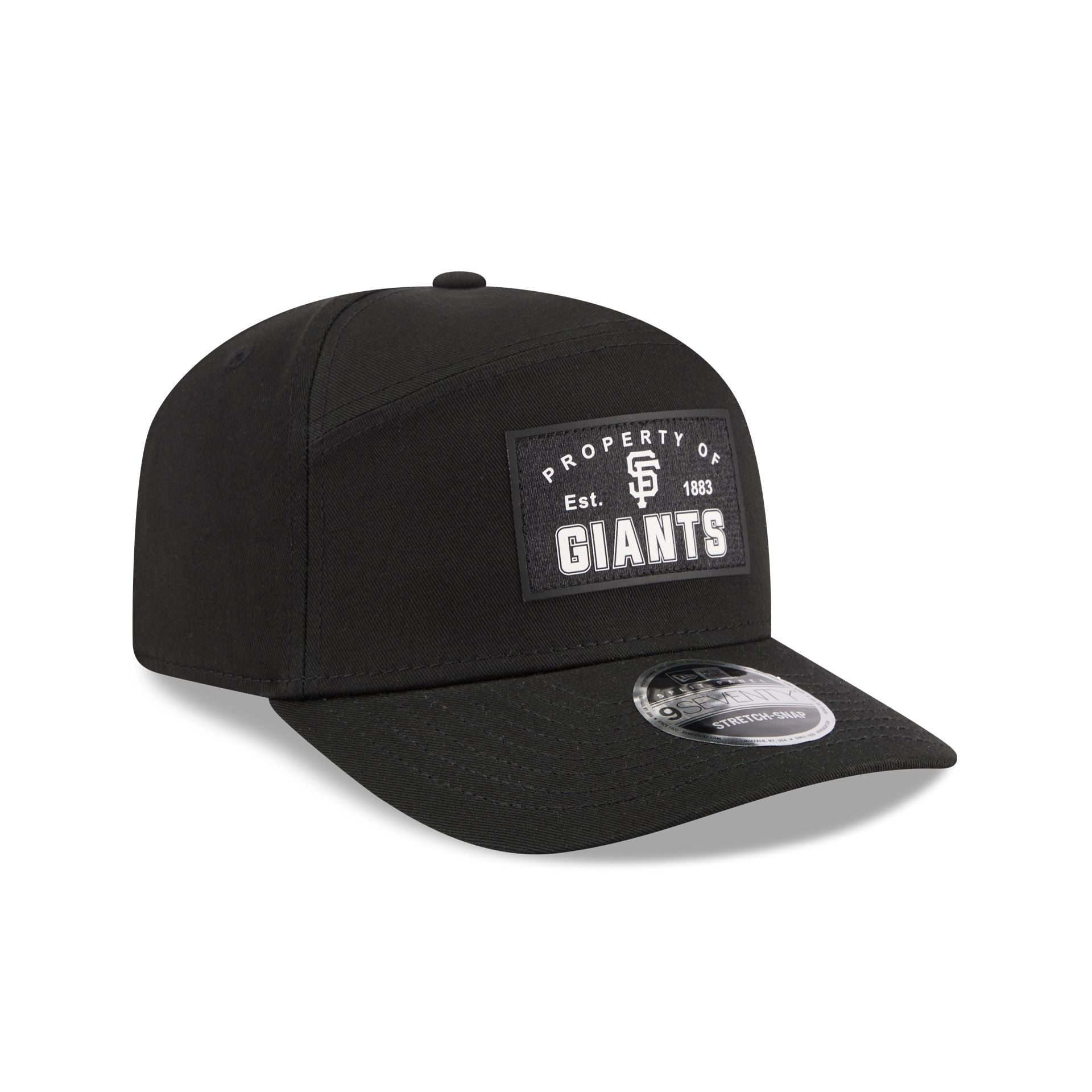 San Francisco Giants Property of Patch Split Panel 9SEVENTY Stretch-Snap Hat