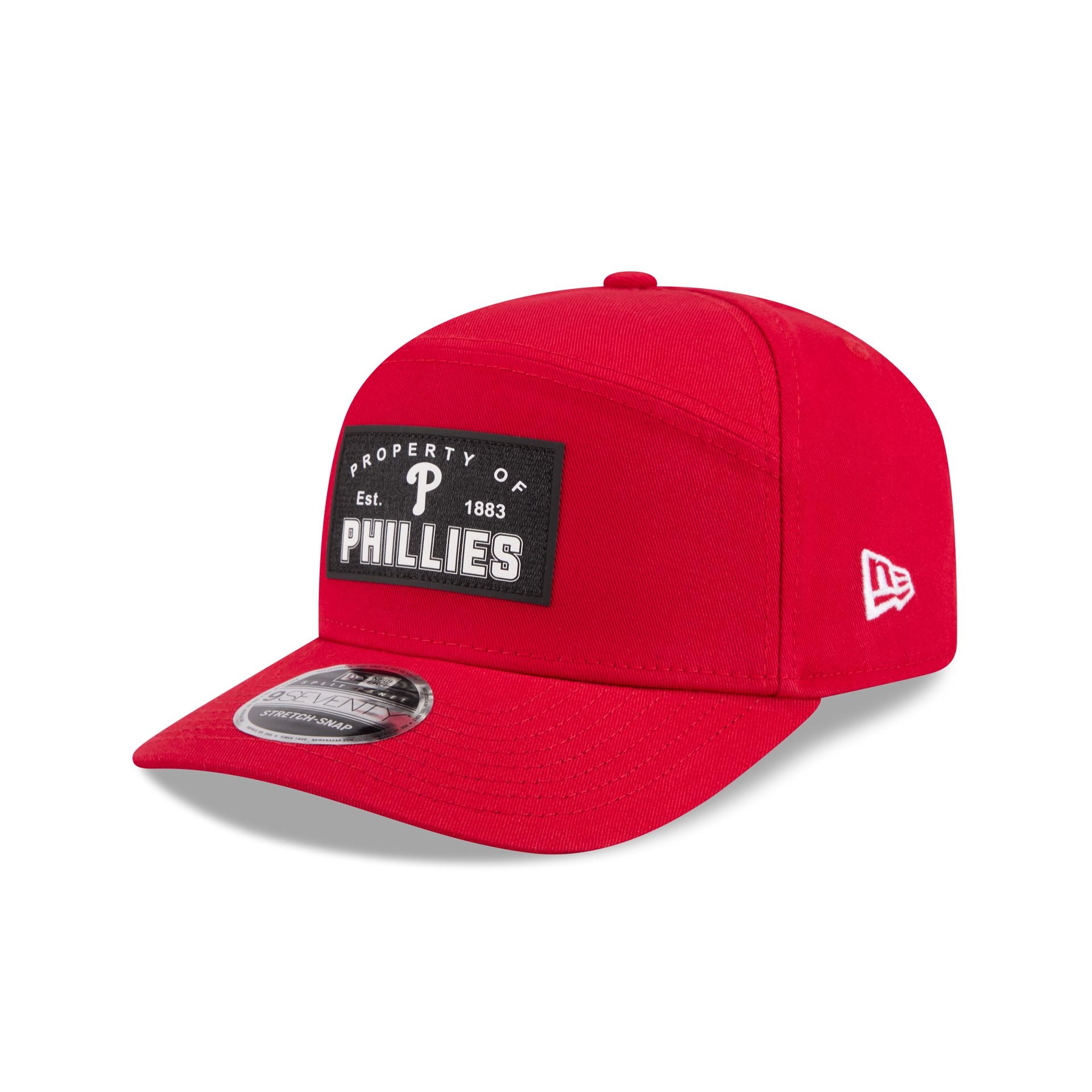 Philadelphia Phillies Property of Patch Split Panel 9SEVENTY Stretch-Snap Hat