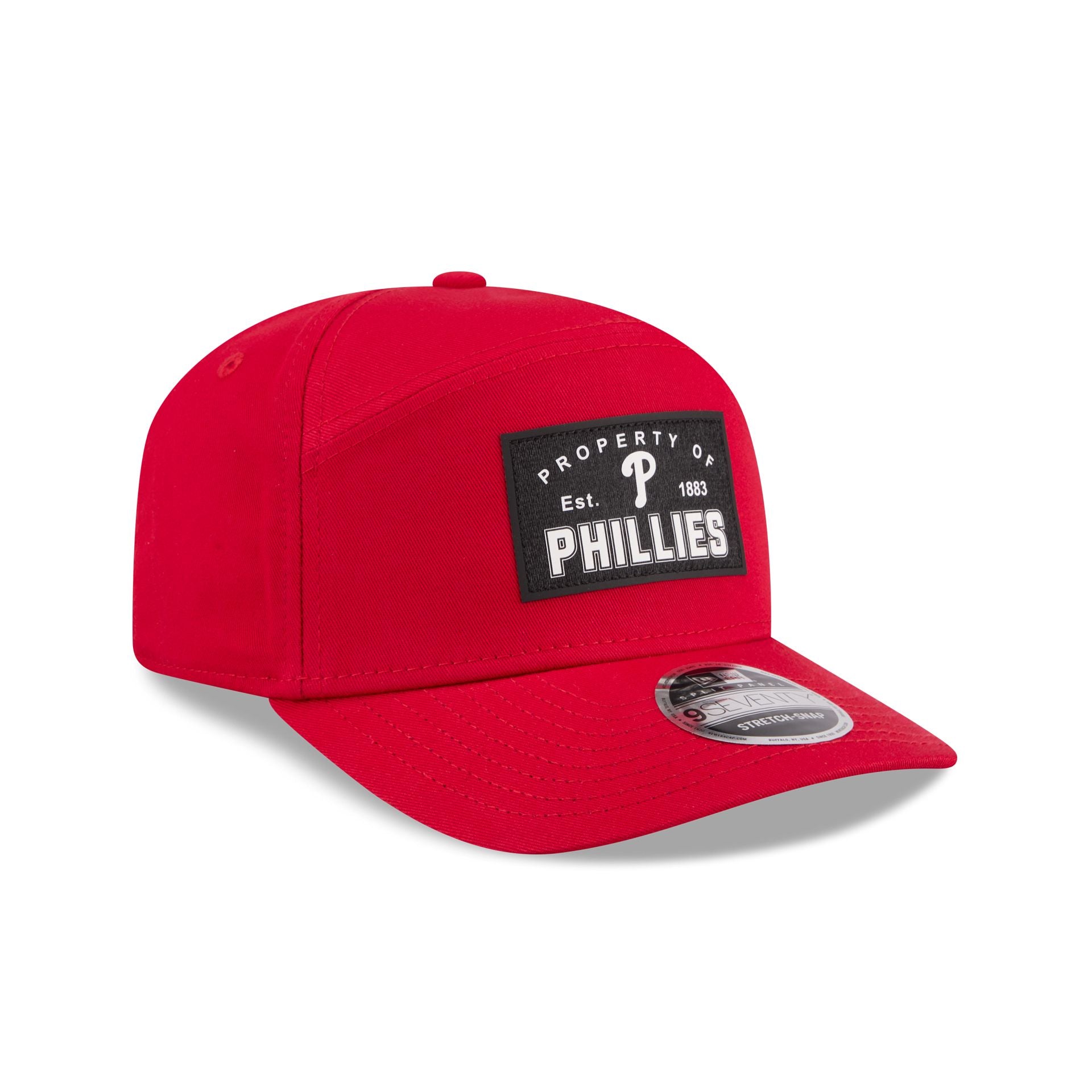 Philadelphia Phillies Property of Patch Split Panel 9SEVENTY Stretch-Snap Hat