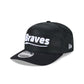 Atlanta Braves Black Camo Split Panel 9SEVENTY Stretch-Snap Hat