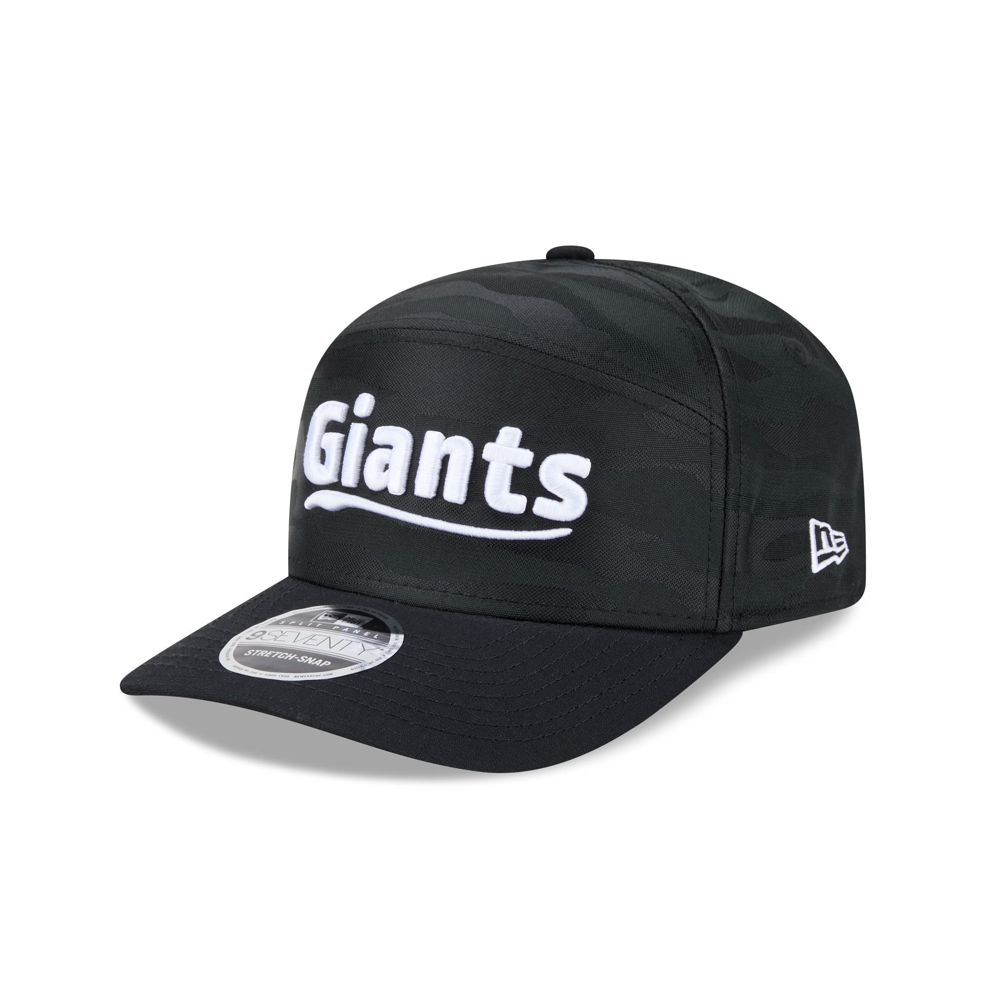 San Francisco Giants Black Camo Split Panel 9SEVENTY Stretch-Snap Hat