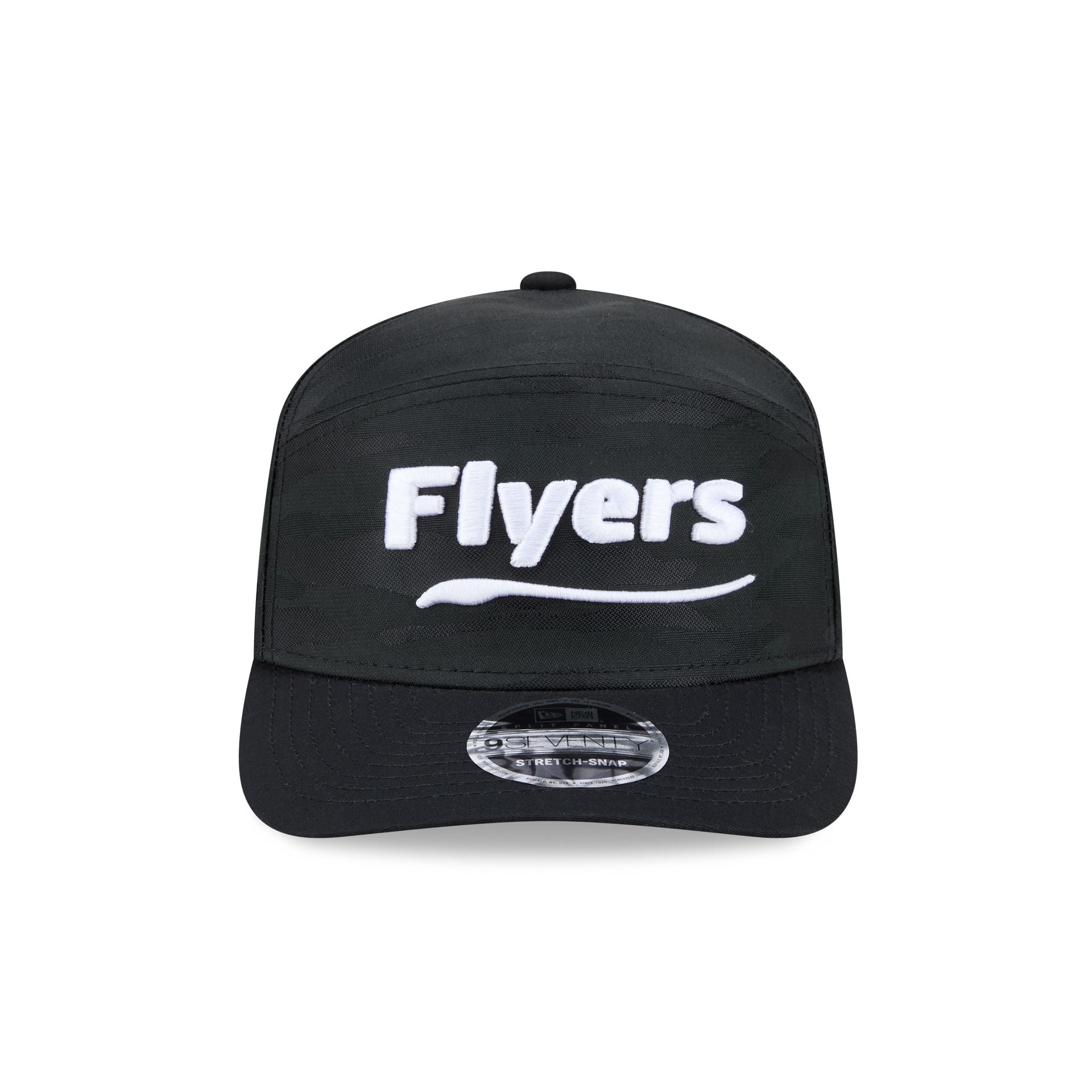 Philadelphia Flyers Black Camo Split Panel 9SEVENTY Stretch-Snap Hat