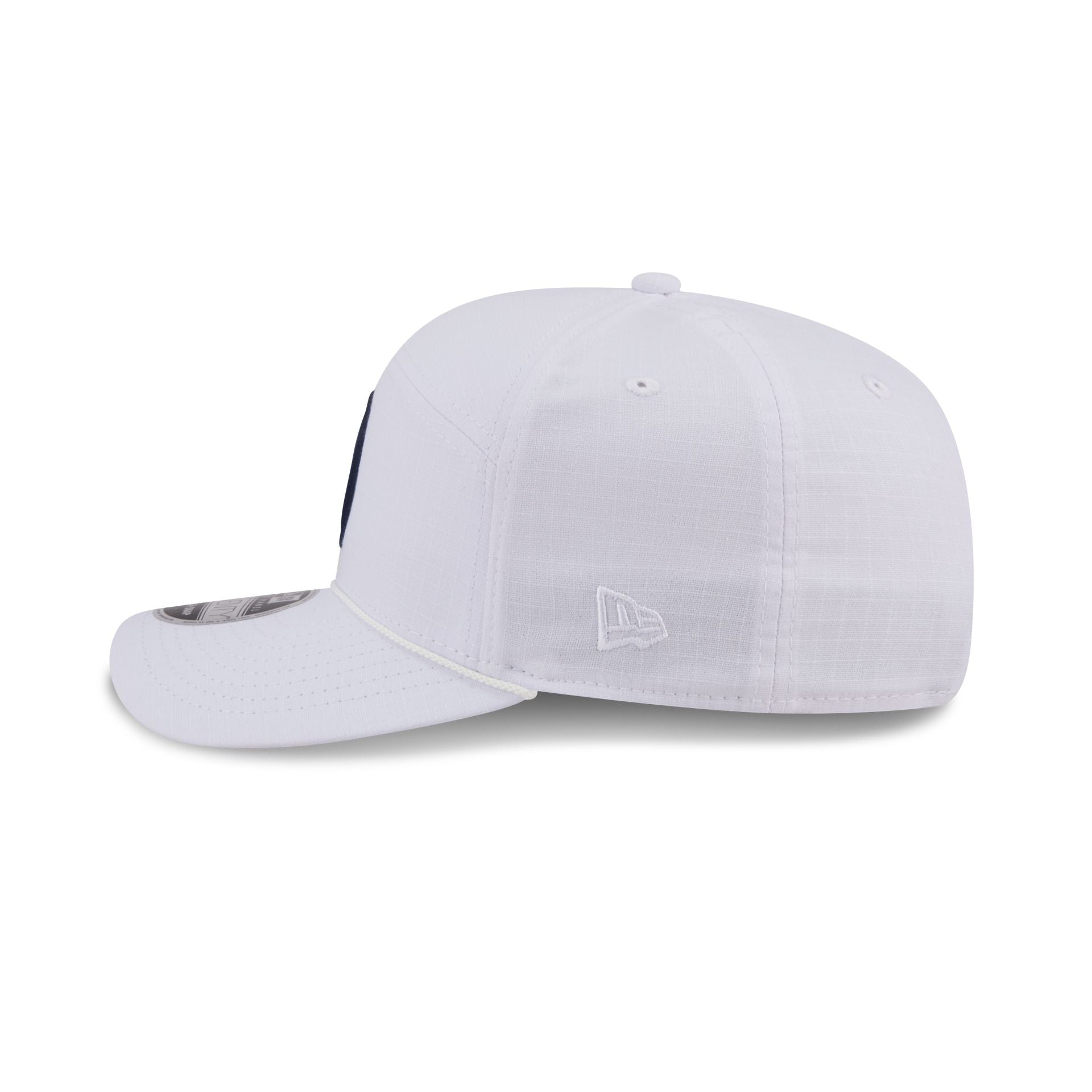 New York Yankees Circle Logo White Split Panel 9SEVENTY Stretch-Snap Hat