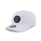 Boston Red Sox Circle Logo White Split Panel 9SEVENTY Stretch-Snap Hat