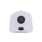 Boston Red Sox Circle Logo White Split Panel 9SEVENTY Stretch-Snap Hat