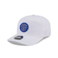 Chicago Cubs Circle Logo White Split Panel 9SEVENTY Stretch-Snap Hat