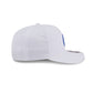 Chicago Cubs Circle Logo White Split Panel 9SEVENTY Stretch-Snap Hat