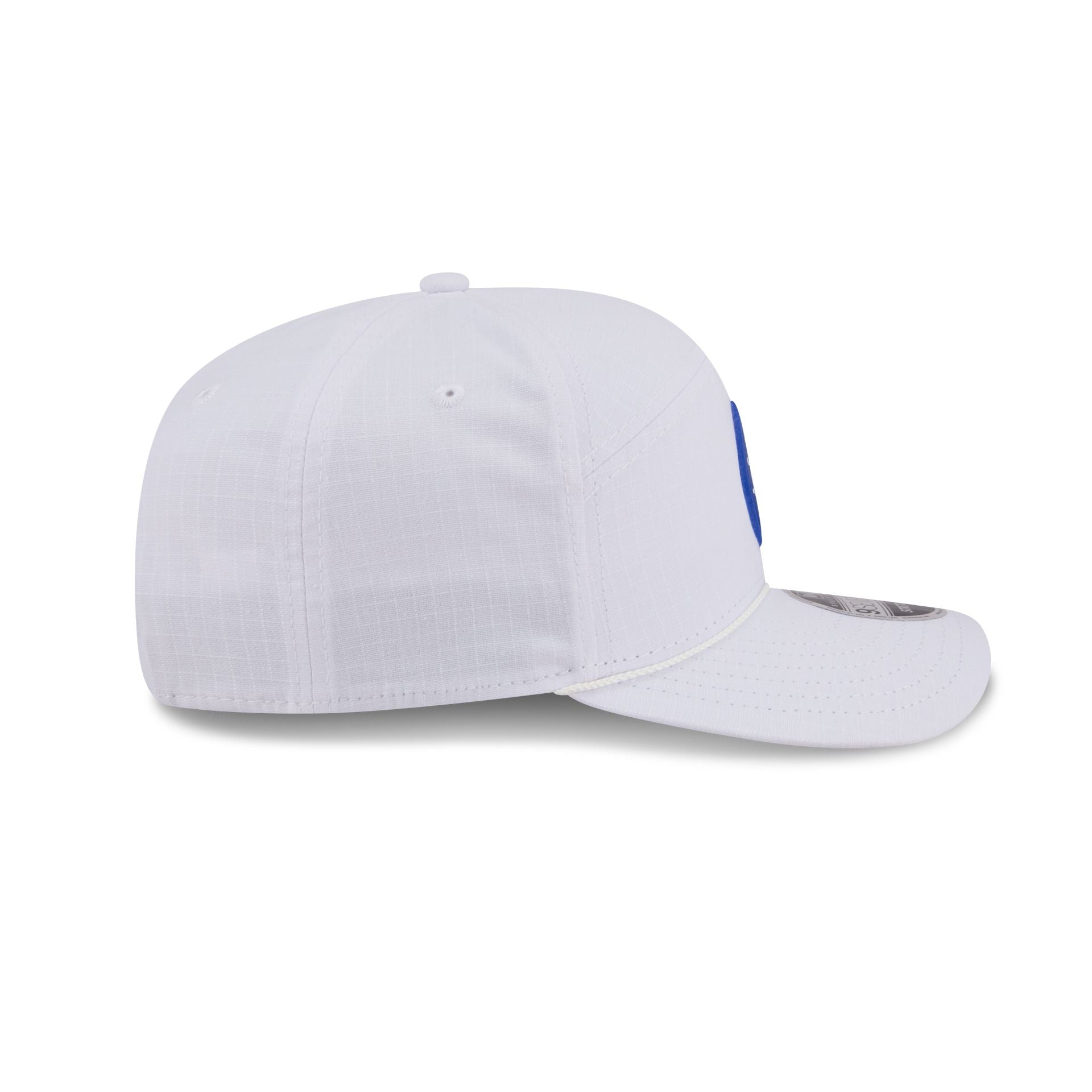 Chicago Cubs Circle Logo White Split Panel 9SEVENTY Stretch-Snap Hat