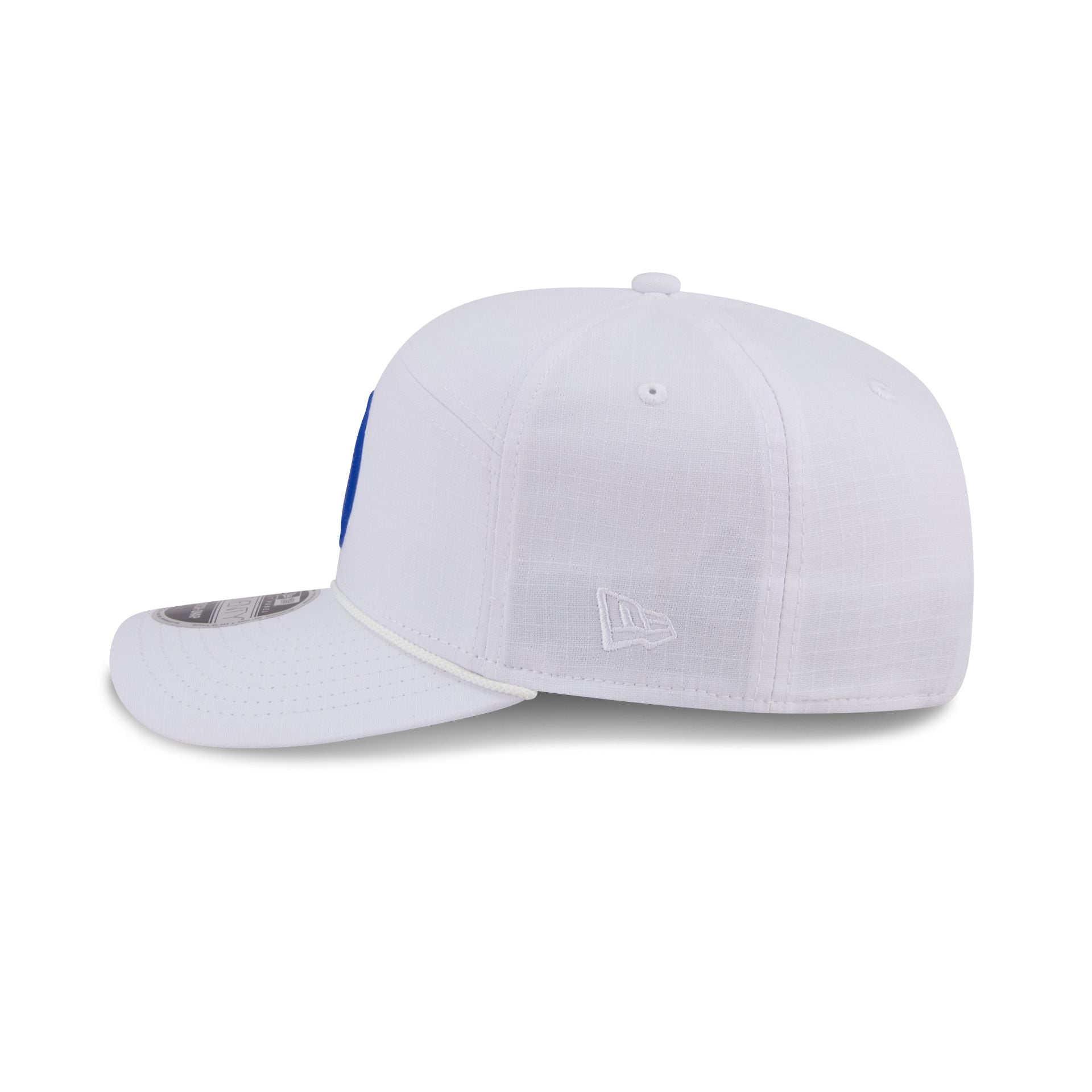 Los Angeles Dodgers Circle Logo White Split Panel 9SEVENTY Stretch-Snap Hat