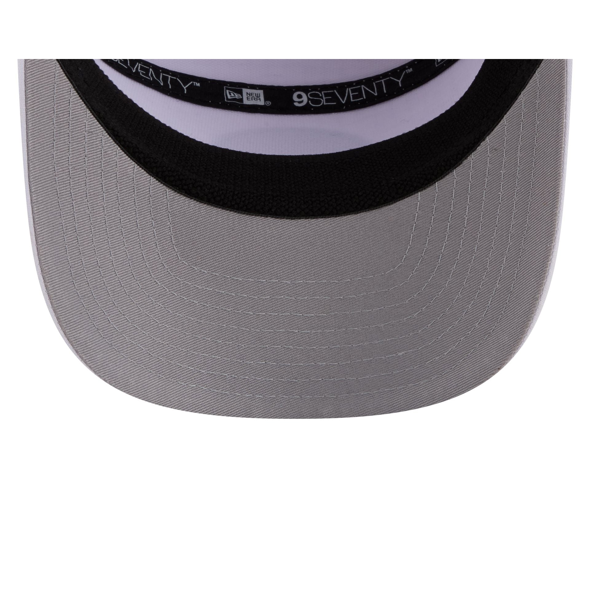 Los Angeles Dodgers Circle Logo White Split Panel 9SEVENTY Stretch-Snap Hat