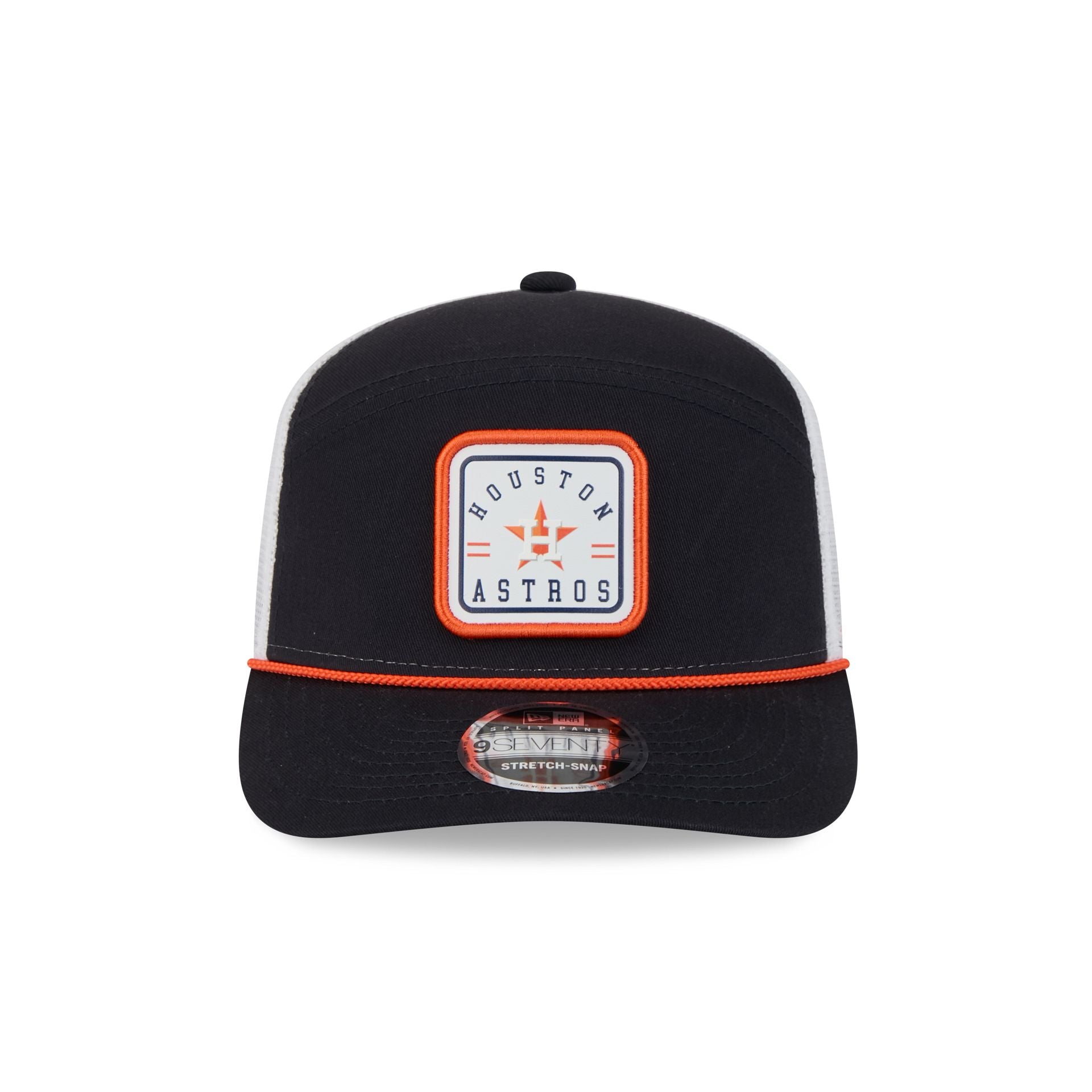 Houston Astros Square Patch Split Panel 9SEVENTY Trucker Hat