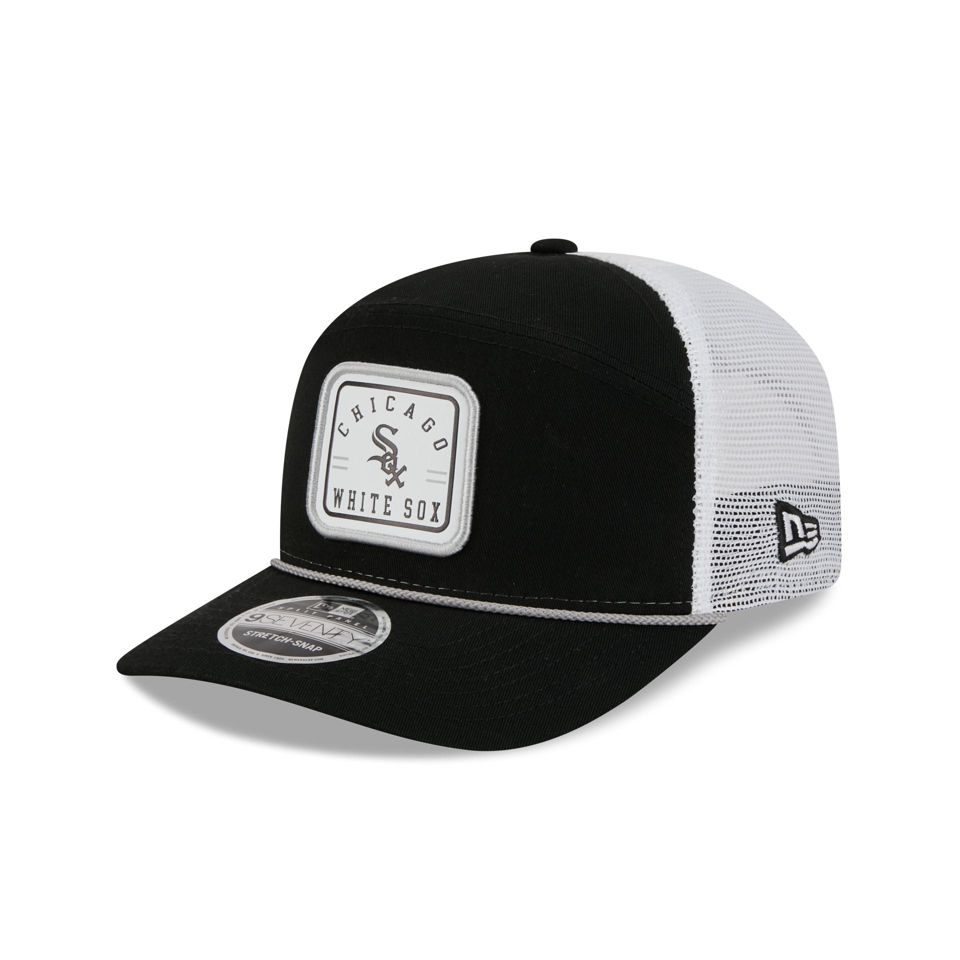 Chicago White Sox Square Patch Split Panel 9SEVENTY Trucker Hat
