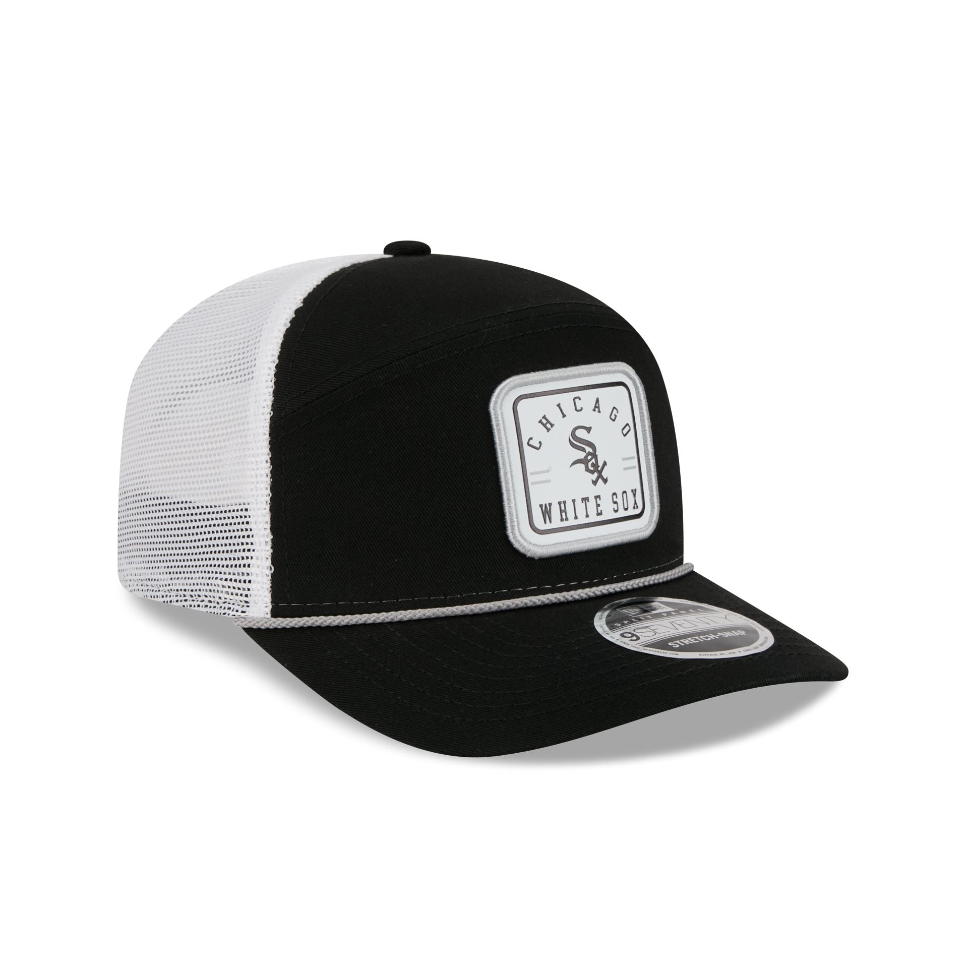 Chicago White Sox Square Patch Split Panel 9SEVENTY Trucker Hat