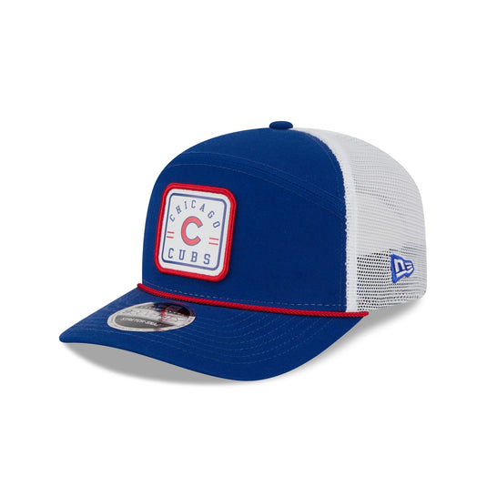 Chicago Cubs Square Patch Split Panel 9SEVENTY Trucker Hat - New Era Cap