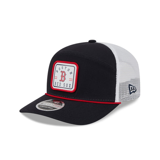 Boston Red Sox Square Patch Split Panel 9SEVENTY Trucker Hat - New Era Cap