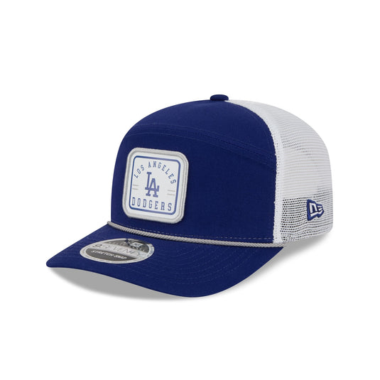Los Angeles Dodgers Square Patch Split Panel 9SEVENTY Trucker Hat - New Era Cap