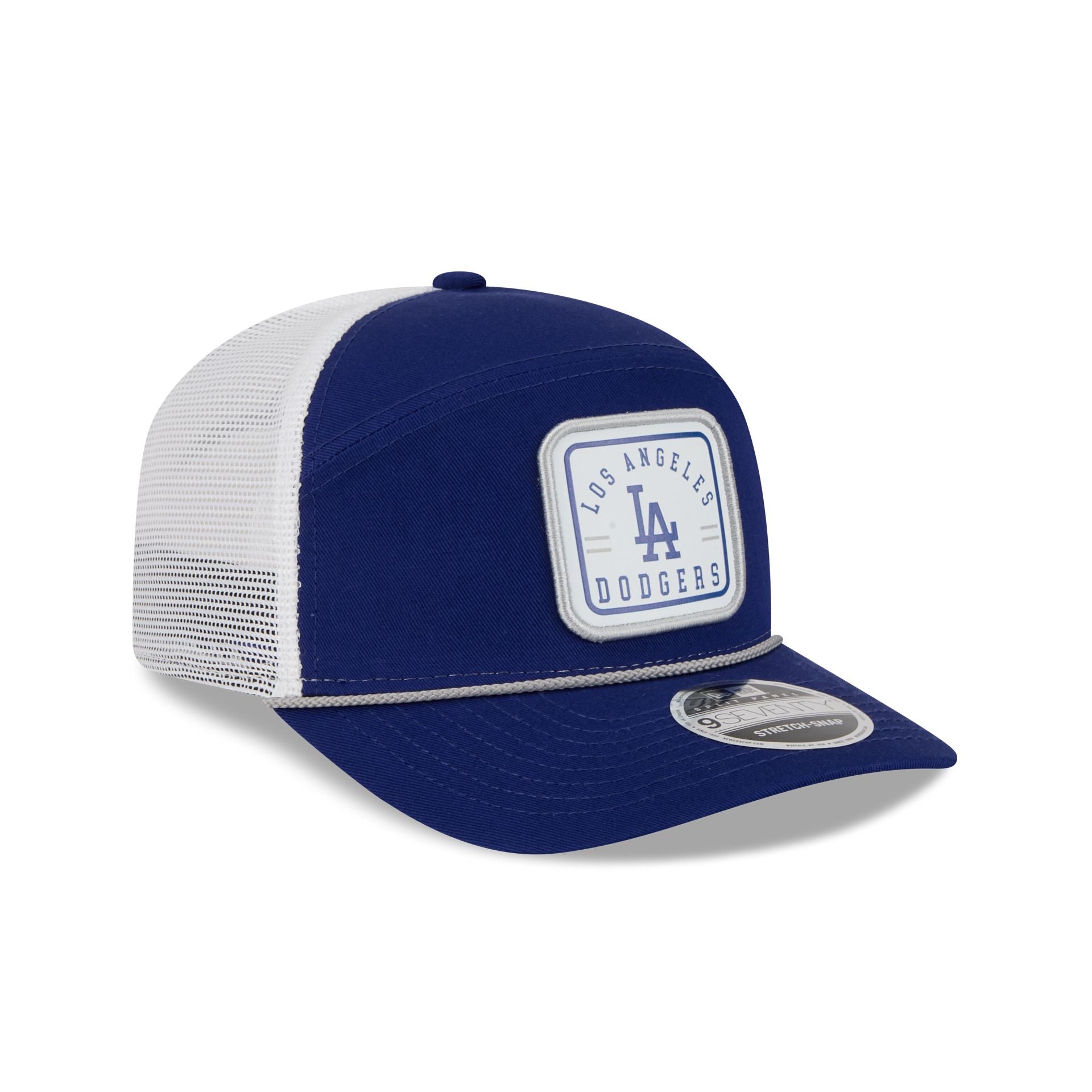 Los Angeles Dodgers Square Patch Split Panel 9SEVENTY Trucker Hat