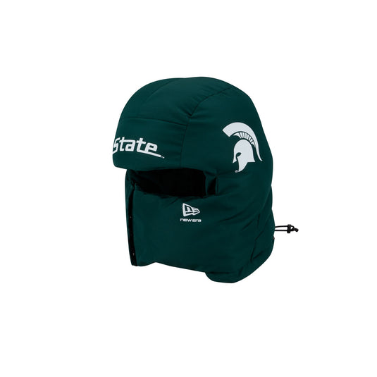 Michigan State Spartans Helmet Puffer Hood - New Era Cap