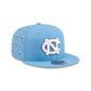 North Carolina Tar Heels Sticker Helmet 9FIFTY Snapback Hat