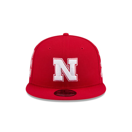 Nebraska Cornhuskers Sticker Helmet 9FIFTY Snapback Hat