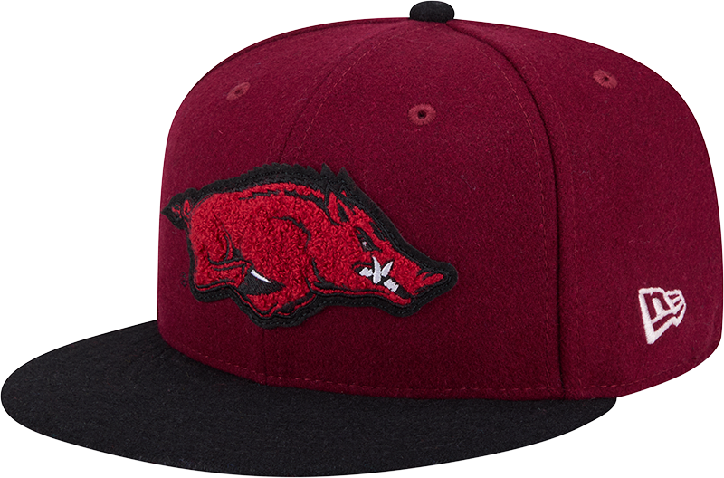 Arkansas Razorbacks Melton Wool 59FIFTY Fitted Hat