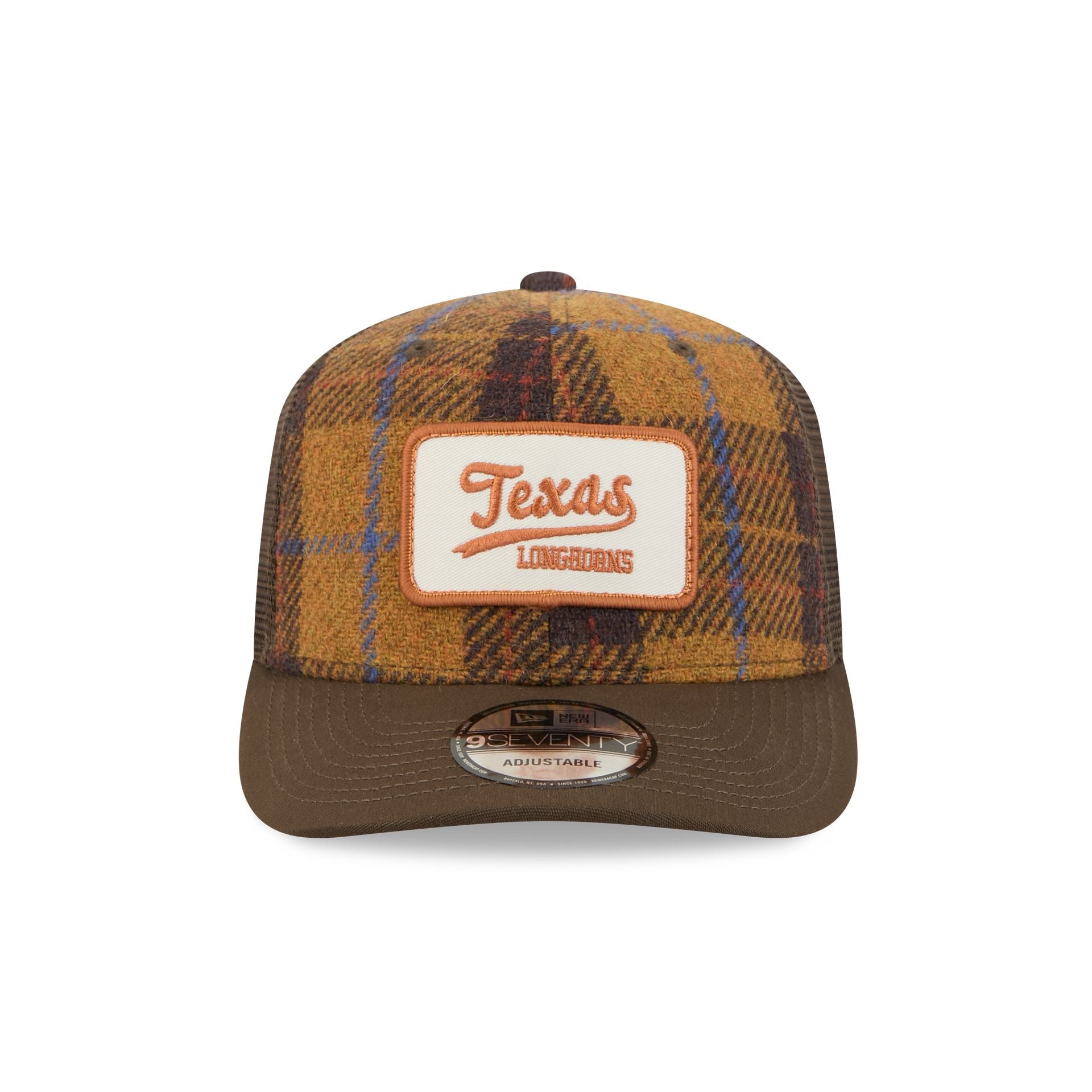 Texas Longhorns Wool Plaid 9SEVENTY Trucker Hat