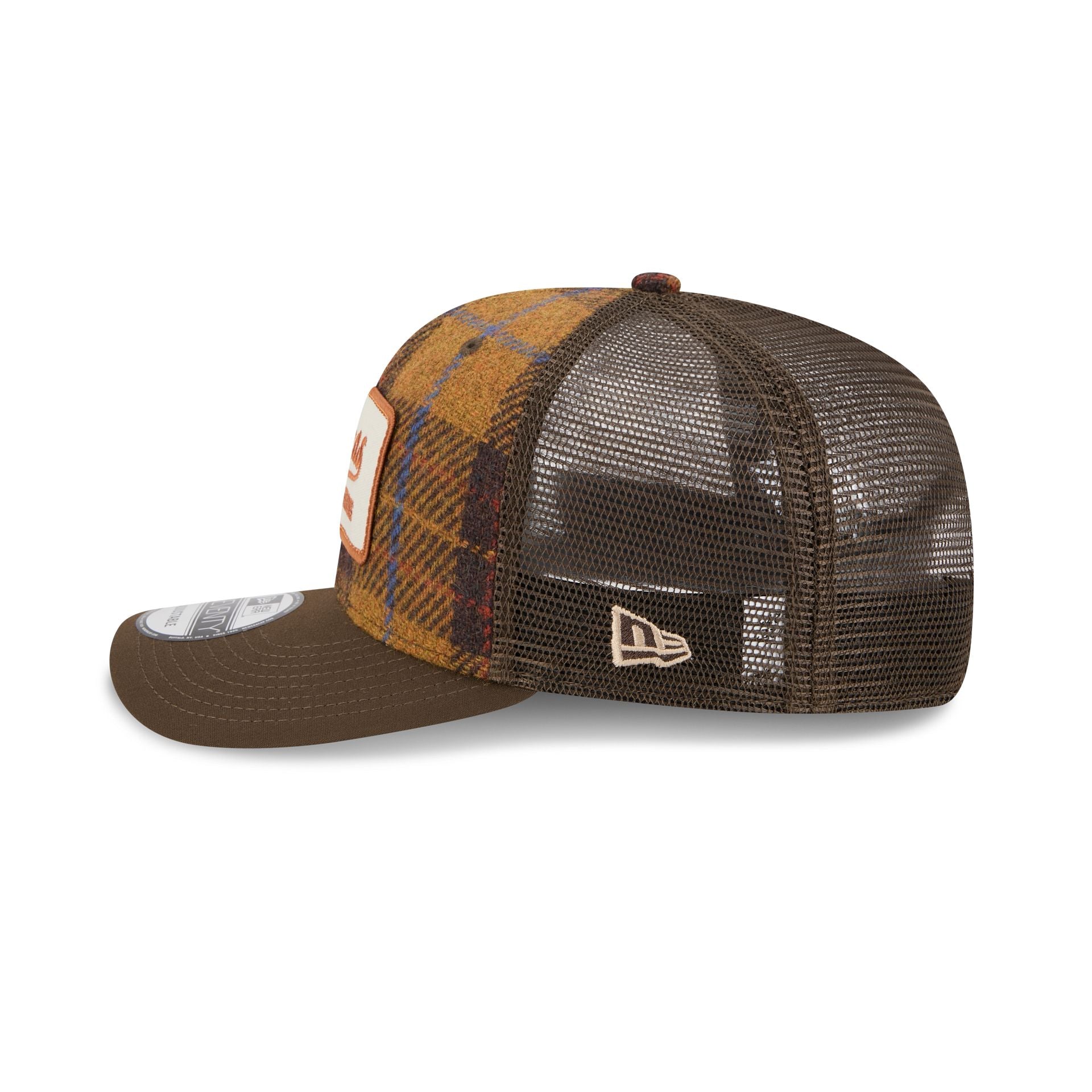 Texas Longhorns Wool Plaid 9SEVENTY Trucker Hat