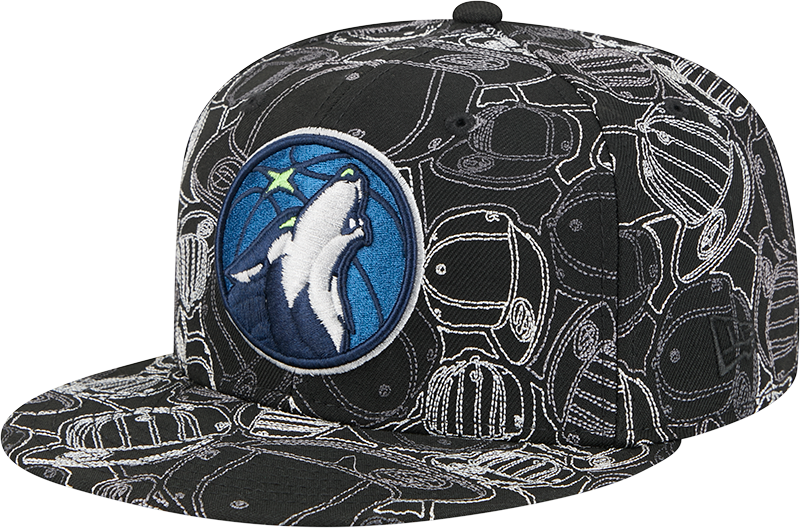 Minnesota Timberwolves Cap Scramble 59FIFTY Fitted Hat