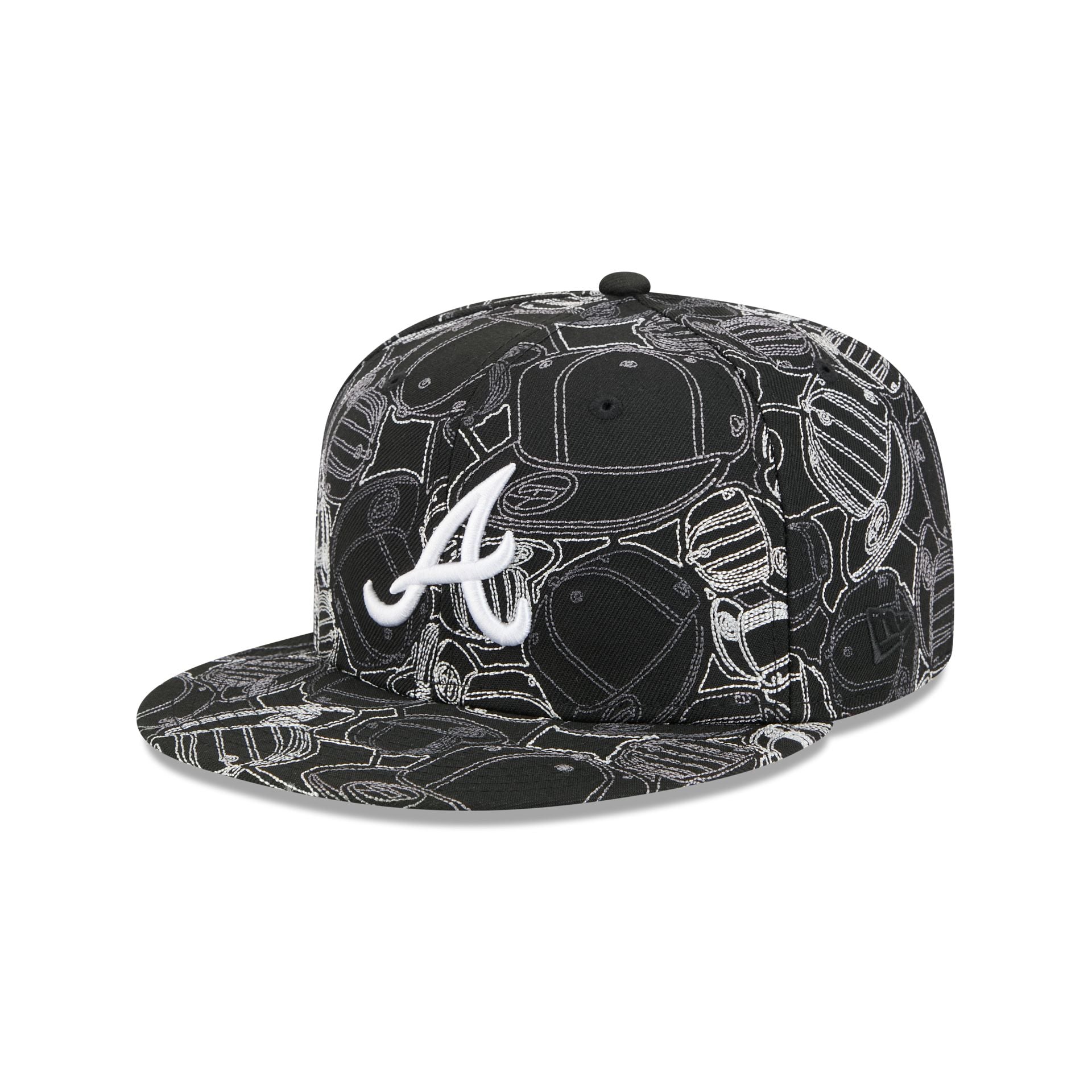 Atlanta Braves Cap Scramble 59FIFTY Fitted Hat – New Era Cap