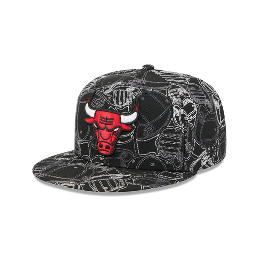 Chicago Bulls Cap Scramble 59FIFTY Fitted Hat - New Era Cap