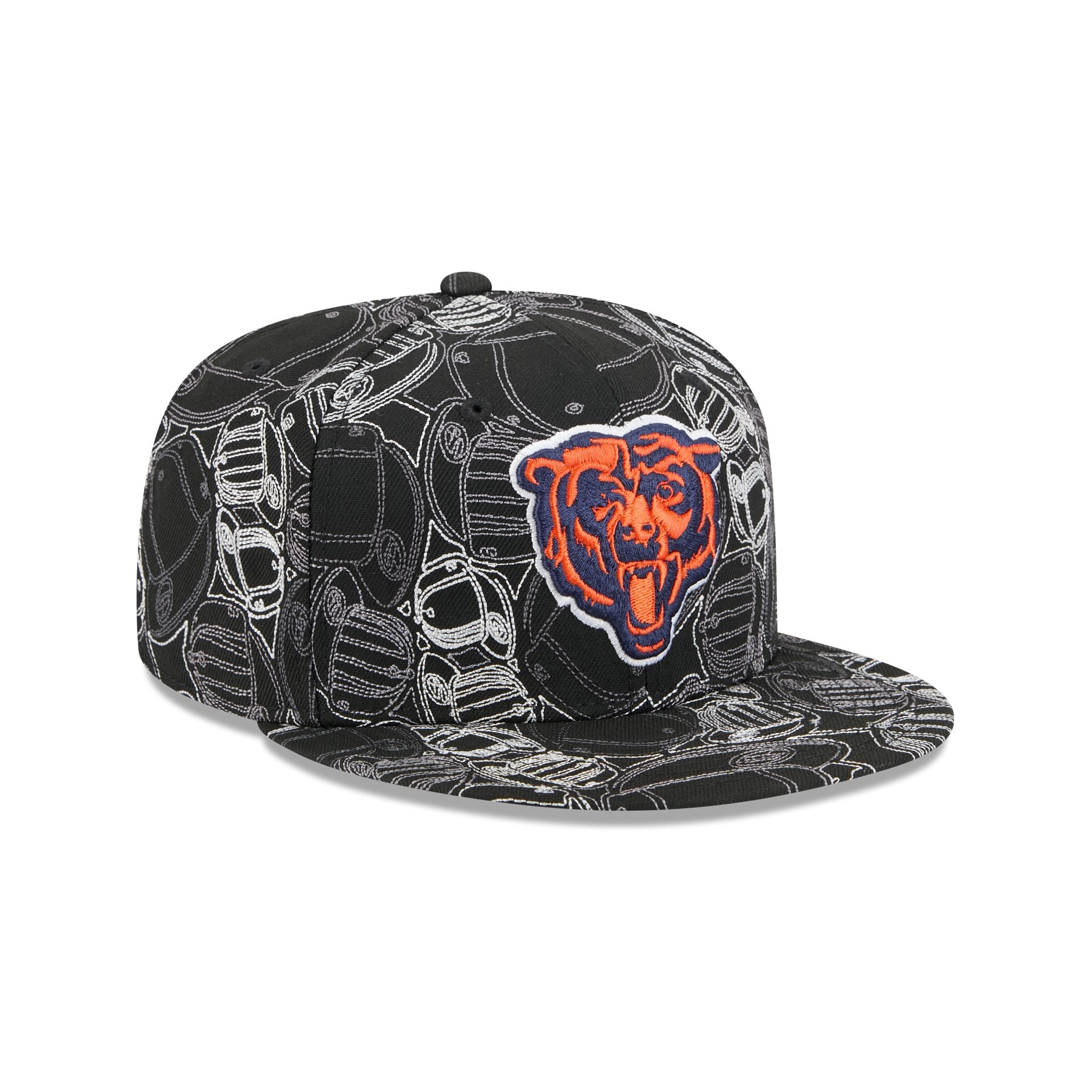 Chicago Bears Cap Scramble 59FIFTY Fitted Hat