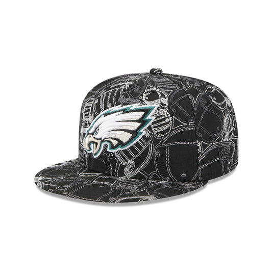 Philadelphia Eagles Cap Scramble 59FIFTY Fitted Hat - New Era Cap