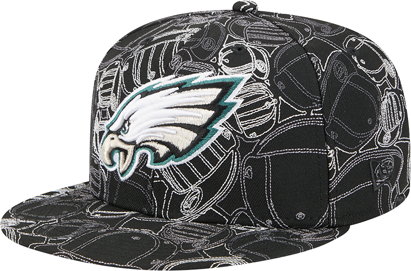 Philadelphia Eagles Cap Scramble 59FIFTY Fitted Hat